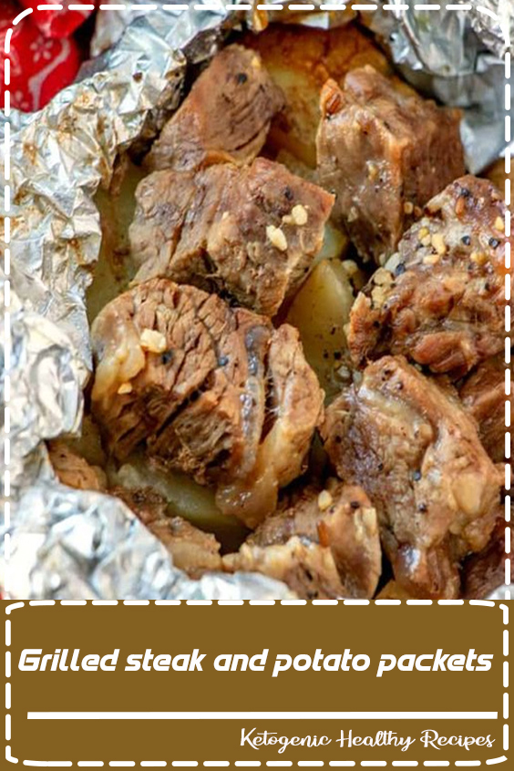 Grilled steak and potato packets Kitchen Delphine