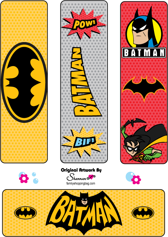 Etiquetas para Imprimir Gratis de Batman.