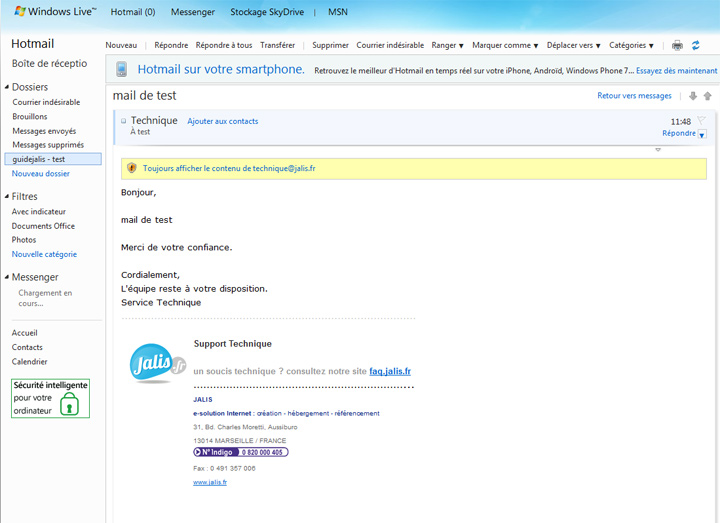 Hotmail boite de reception messagerie - Astucesinformatique