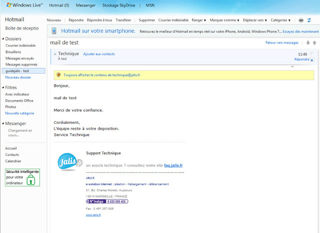 Hotmail boite de reception messagerie - Astucesinformatique