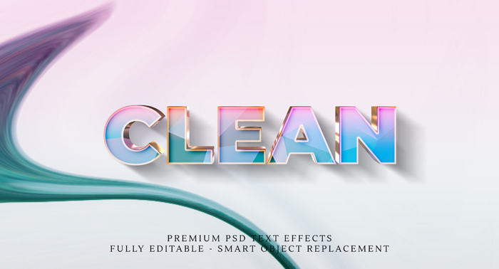 Clean Text Style Effect Free Download Clean Text Style Effect