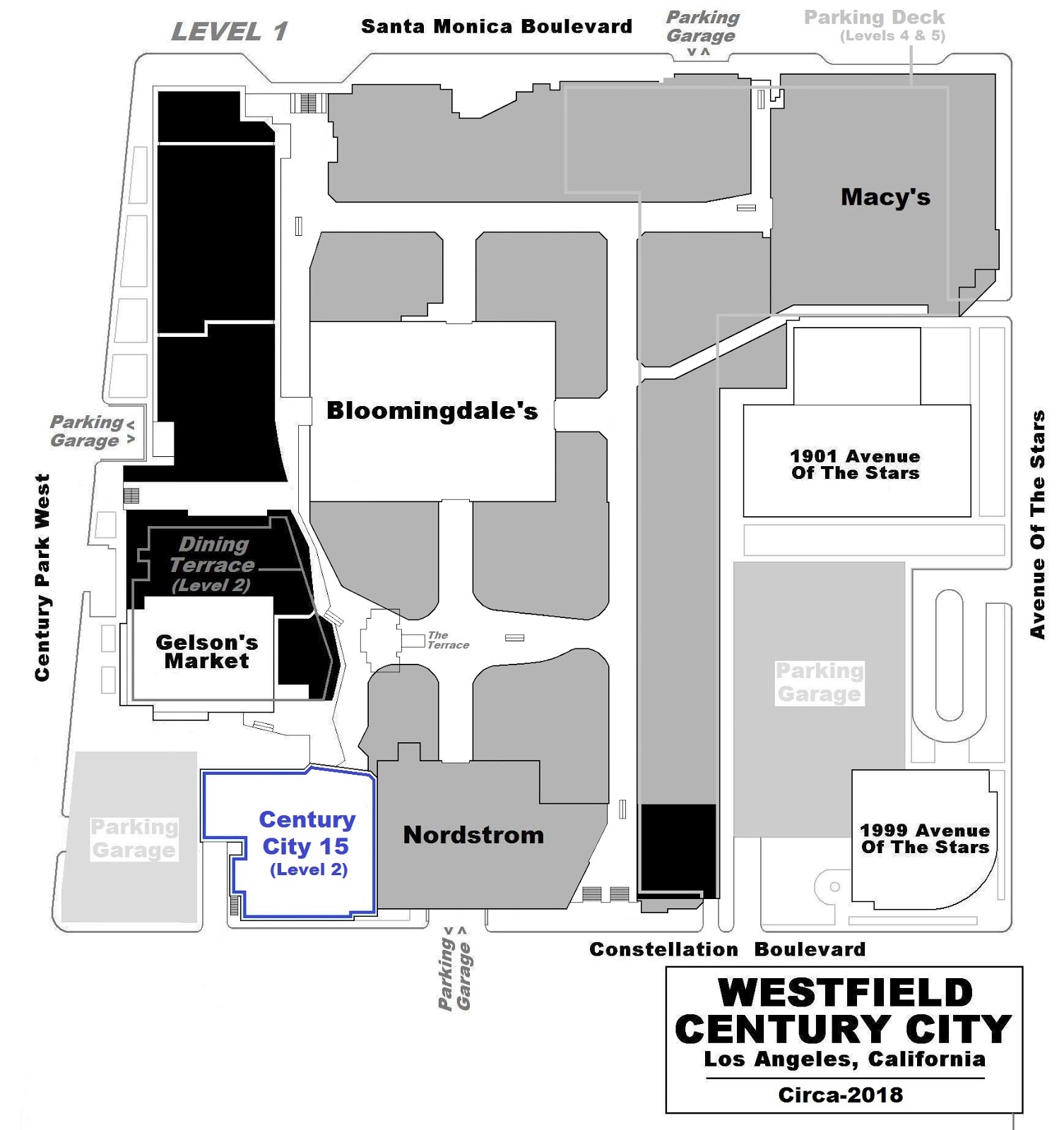Westfield Shopping Centre Map