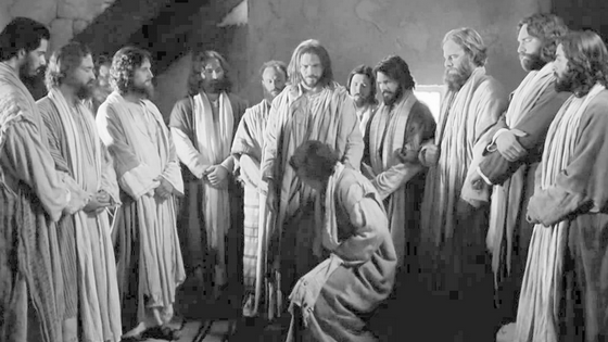 Jesus com os apóstolos