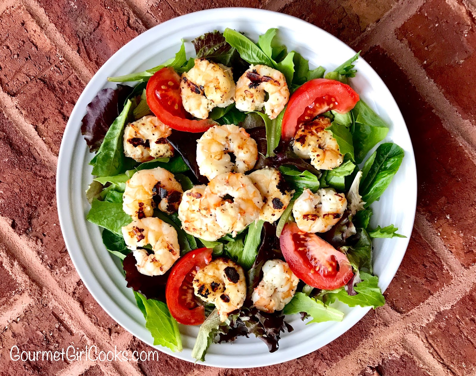 Gourmet Girl Cooks Grilled Zesty Lime Shrimp Salad