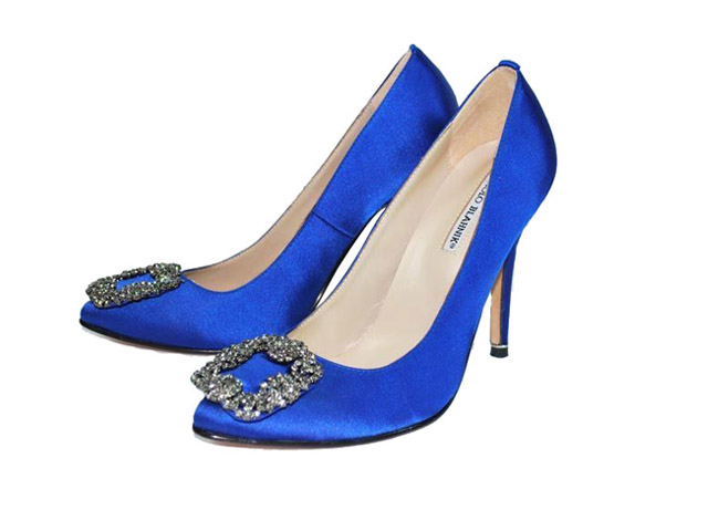 chaussure mariage bleu