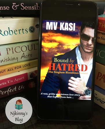#BookReviewByNjkinny Bound by Hatred by M.V. Kasi Romance Book Review on Njkinny's Blog