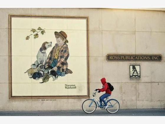 Jesse's Blog: Iconic Fullerton Norman Rockwell Murals Painted Over