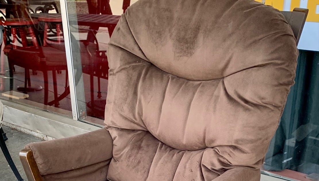 UHURU FURNITURE & COLLECTIBLES SOLD 105393 Chocolate Brown Glider