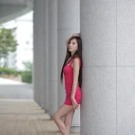 Lee Ji Min in Red Dress Foto 7