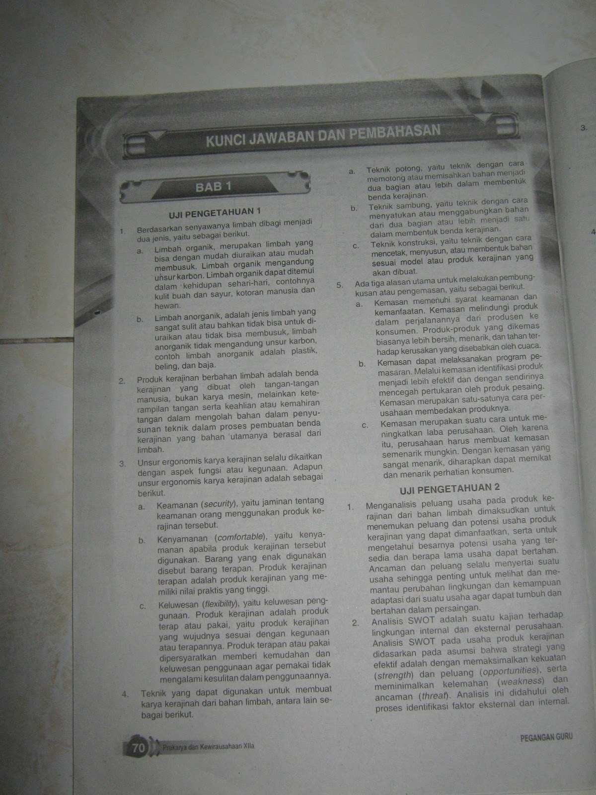 Kunci Jawaban Lks Kelas Xii Sma St Antonius Semester 1