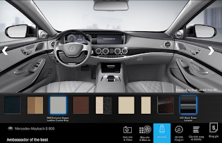 Màu Nội thất ốp gỗ Designo màu Đen Piano Mercedes Maybach S600 2015 Nội thất Mercedes Maybach S600 2015 màu Xám Crystal (508)