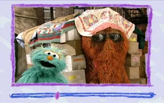 Snuffy shows off the neat house. Rosita tells they used boxes and blankets to build this house. Sesame Street Elmo's World Building Things Video E-Mail