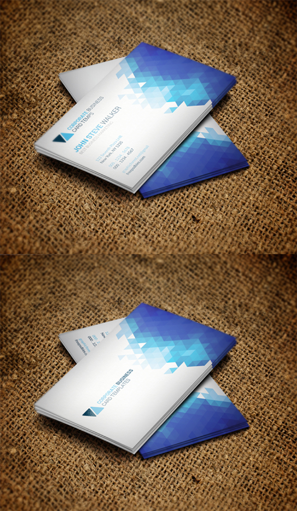 Clean Minimal Metro Style Business Card Template