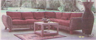 Contoh Model Sofa Eceng Gondok Untuk Ruang Tamu Rumah 