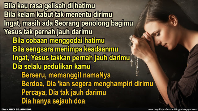 Lirik Lagu Pujian Rohani Kristen Sekolah Minggu Gereja Tuhan Yesus: DIA
