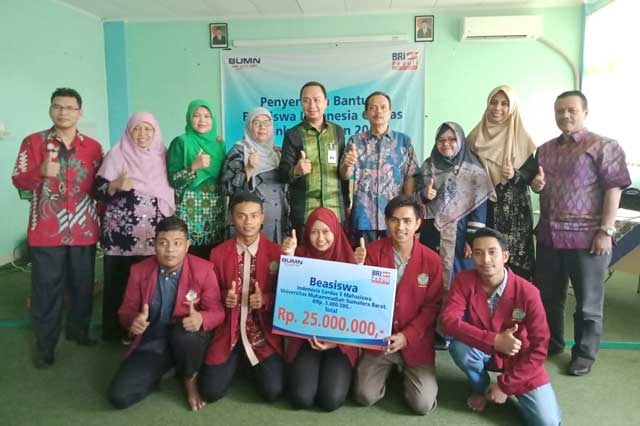 Universitas Muhammadiyah Sumatera Barat Dapat Beasiswa dari BRI
