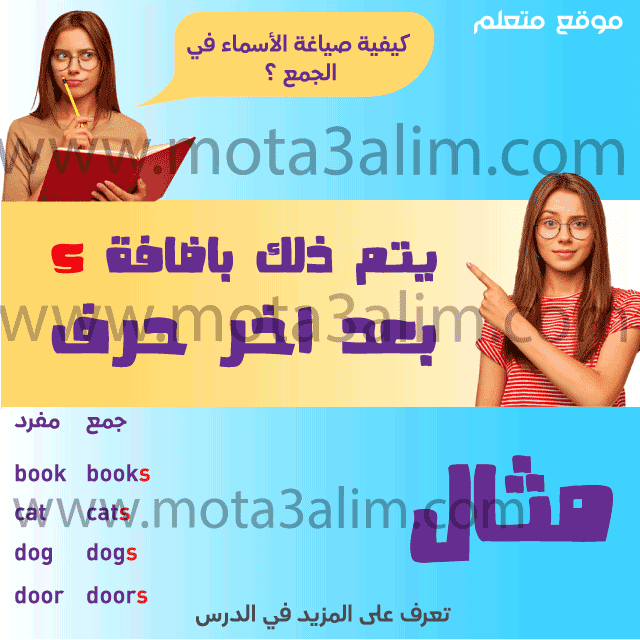 الأسماء في اللغة الانجليزية و جمع الأسماء بالانجليزي