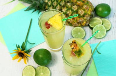 Pineapple Coconut Mojito #drink