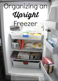 Organizing an Upright Freezer {Garage Freezer} :: OrganizingMadeFun.com