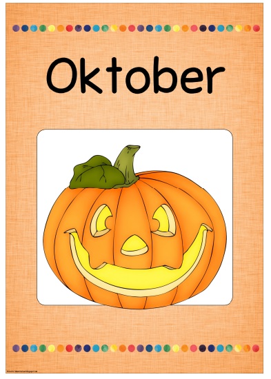 Ideenreise - Blog | Monatsplakat „October/Oktober“