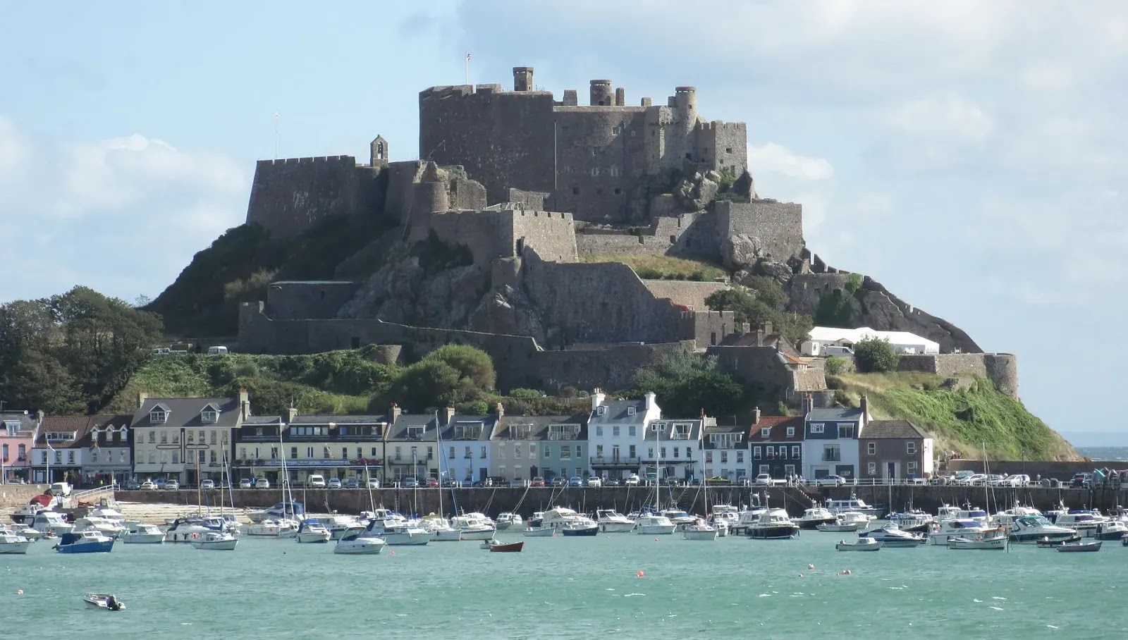 Mount Orgueil from the south