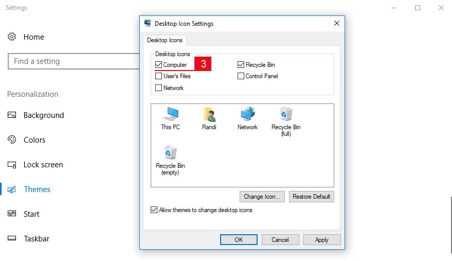 Cara Menampilkan My Computer Di Desktop Windows 10 Menampilkan