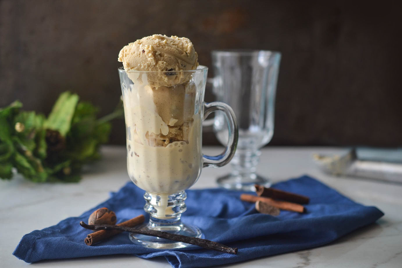 Greedy Girl Jamaican Rum and raisin vanilla bean ice cream