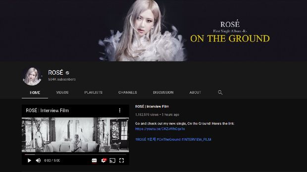 Successful Solo Debut, Rose BLACKPINK Launches Personal YouTube Channel