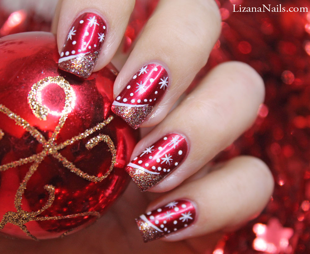 Easy Christmas Gel Polish Nail Art - wide 1