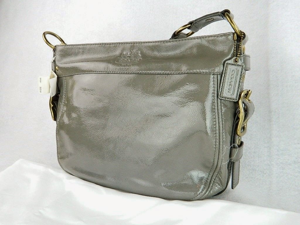 Item of the Week: Coach Grey Patent Leather Bag ~ Le Thrift Consignment