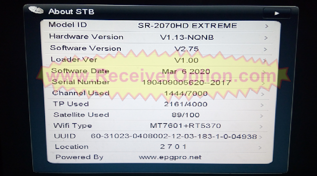 STARSAT MINI EXTREME SERIES HD RECEIVER NEW SOFTWARE V2.75