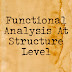 Functional Analysis At Structure Level