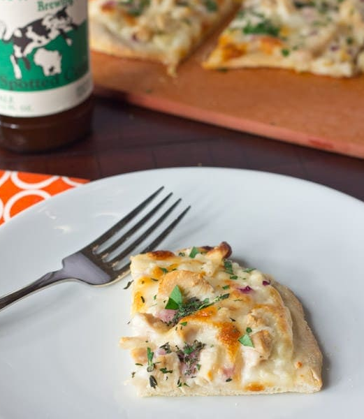 Roasted Garlic White Chicken Pizza the recipes