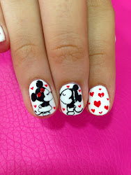 mickey mouse nails unghie words