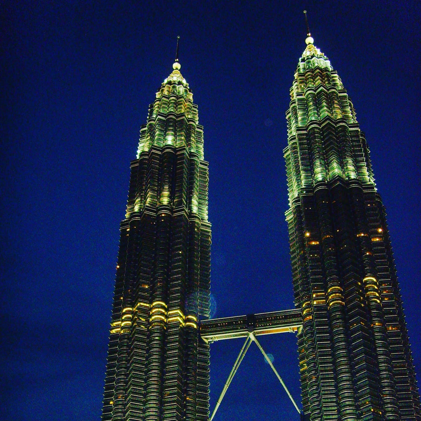 petronas towers at night
