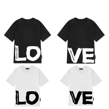 ÁO ĐÔI TAY LỠ FORM OVERSIZED LOVE LOVE