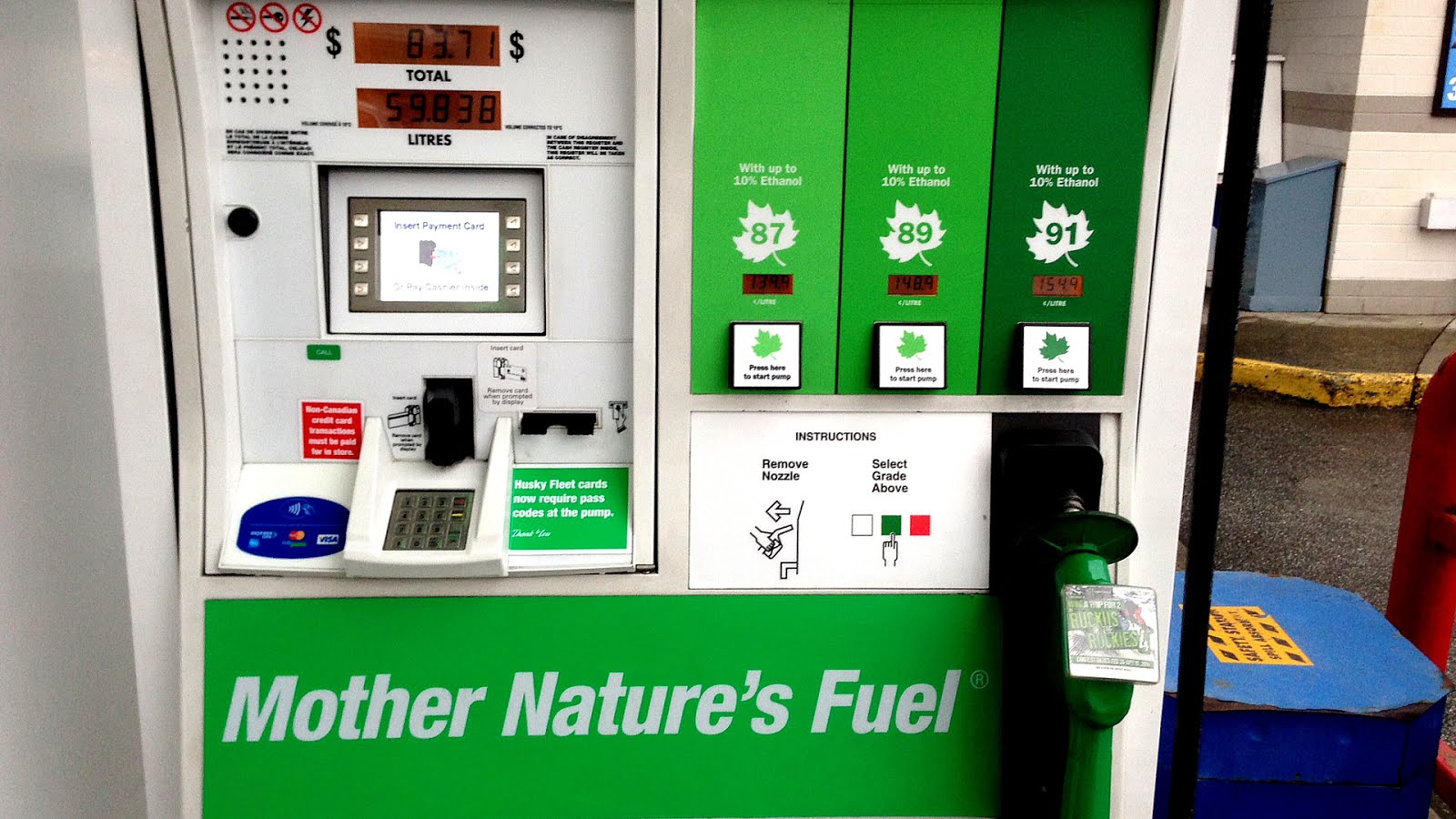 Husky Fuel Card Sky Choices