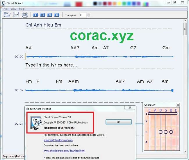 Chord pickout free full version