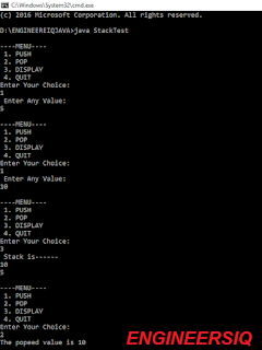 java stack program code java stack program code