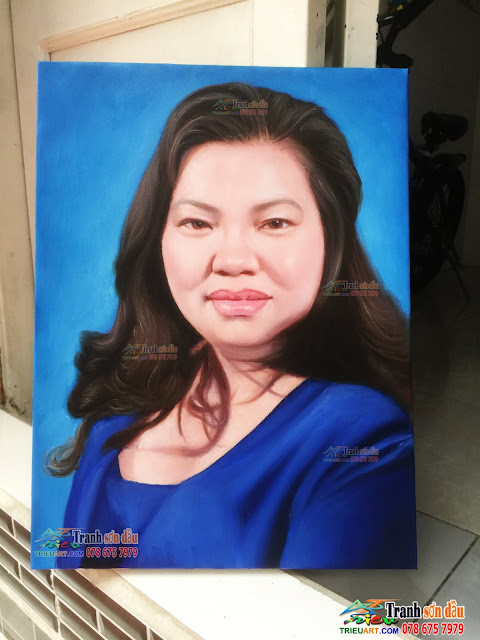 Tranh vẽ chân dung sơn dầu