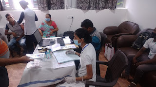 45+ के लिए ई सी एच एस पॉलीक्लिनिक जमशेदपुर में वैक्सिंनेशन शुरू। 5 THE NEWS FRAME