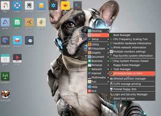 Membuka aplikasi Gparted di Puppy Linux Membuka aplikasi Gparted di Puppy Linux