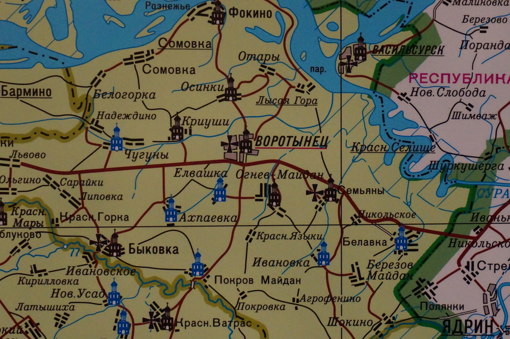 Карта заброшек нижегородской области