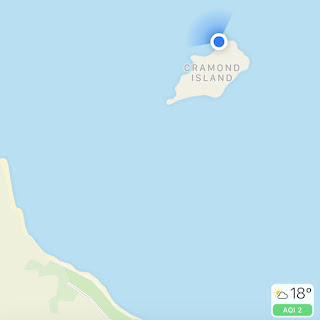 Map showing location of Skulferatu #37 on Cramond Island, Edinburgh