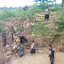 Antisipasi luapan sungai, ini yang dilakukan anggota Koramil Kayen