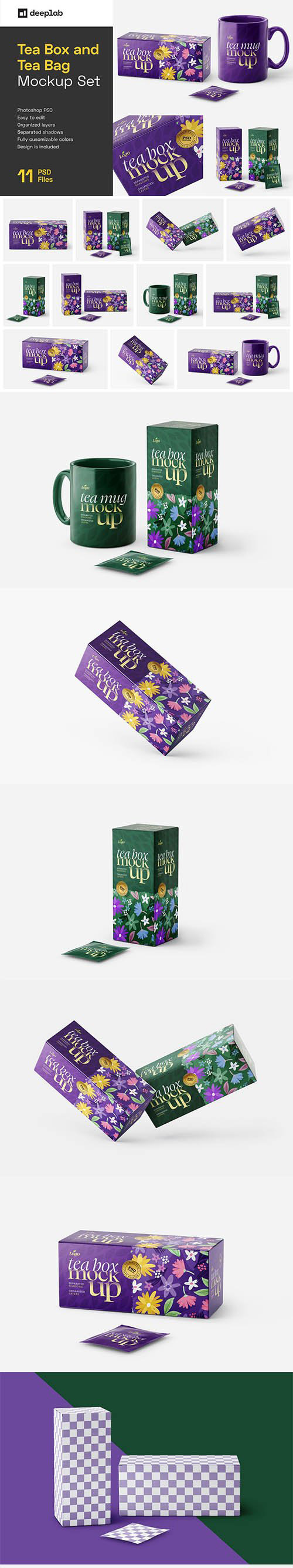 CreativeMarket - Tea Box and Tea Bag Mockup Set 6037096 2 tru