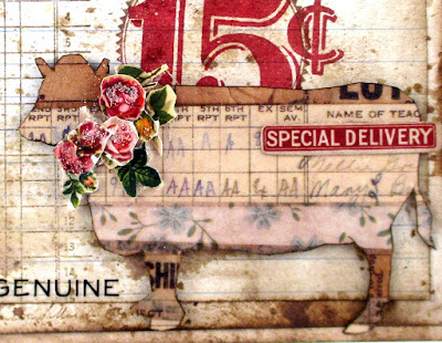 Stampers Anonymous On The Farm Stampers Anonymous Etcetera Tim Holtz Idea-Ology Elementary Design Tape Tim Holtz Remnant Rub-Ons Snippets For The Funkie Junkie Boutique