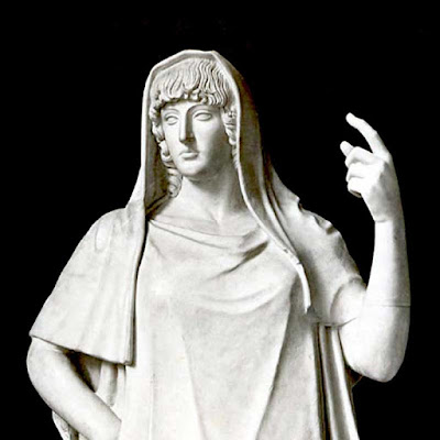 Estia (Vesta), dea del Fuoco Sacro e del Focolare Domestico