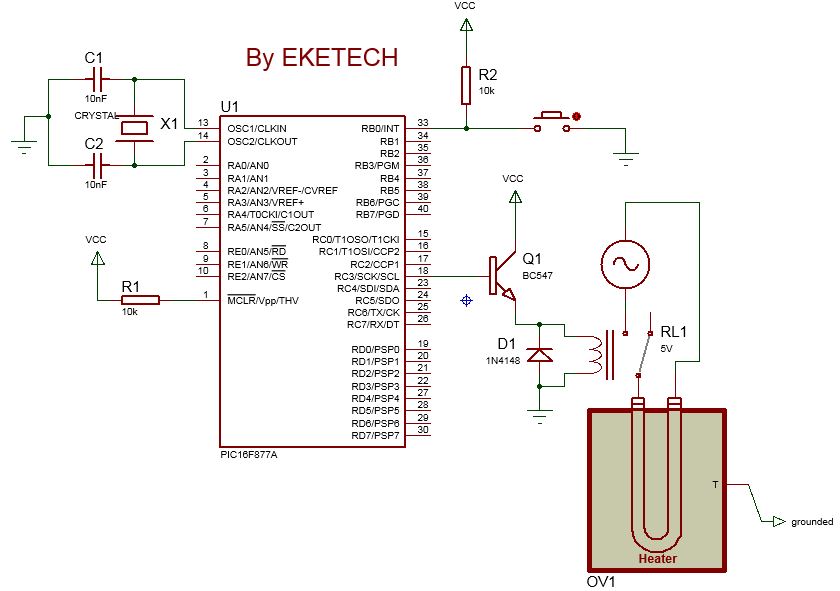 Interfacing a relay using a microcontroller