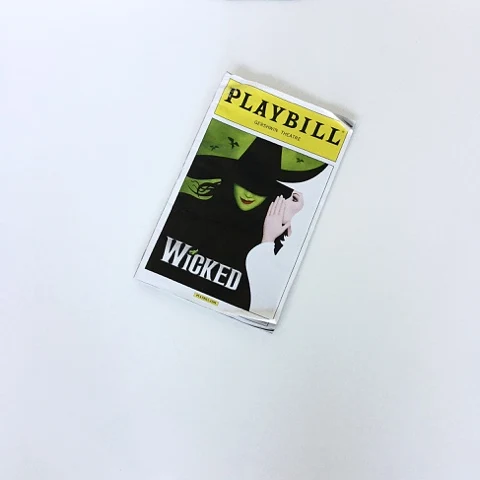 Wicked Broadway show playbill - arelaxedgal.com
